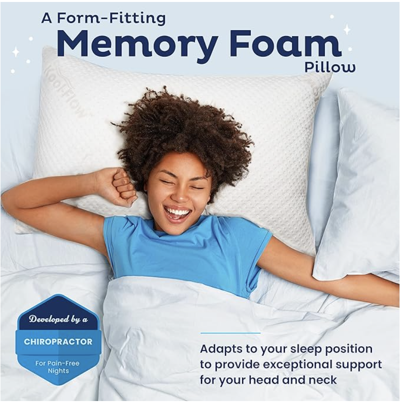 Snuggle-Pedic Ultra-Luxury Bamboo Shredded Memory Foam Pillow