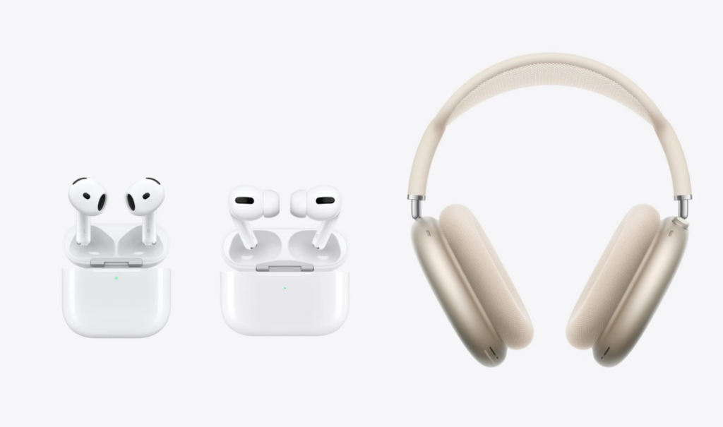 Сравнение наушников AirPods 4, AirPods Pro 2 и AirPods Max